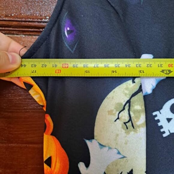 Missjoy Halloween Vintage Tea Rockabilly Sleeveless Jack O’Lantern Dress M Retro - Picture 11 of 11